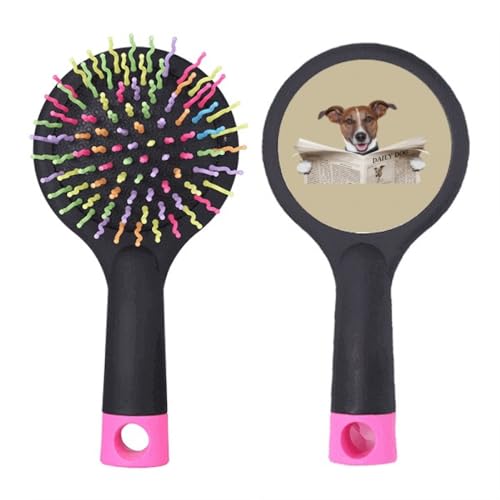 Hunde-/Haustier-Zeitung lesen Art-déco-Mode-Salon Entwirrung Haarbürste Kissen Basis von no/no