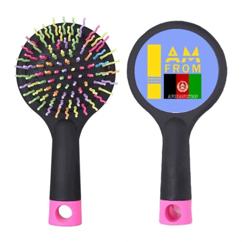 I Am From Afghanistan Art Deco Fashion Salon Entwirrende Haarbürste Kissen Basis von no/no