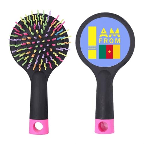 I Am From Cameroon Art Deco Fashion Salon Entwirrende Haarbürste Kissen Basis von no/no