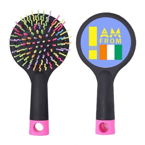 I Am From Cote Divoire Art Deco Fashion Salon Entwirrende Haarbürste Kissen Basis von no/no