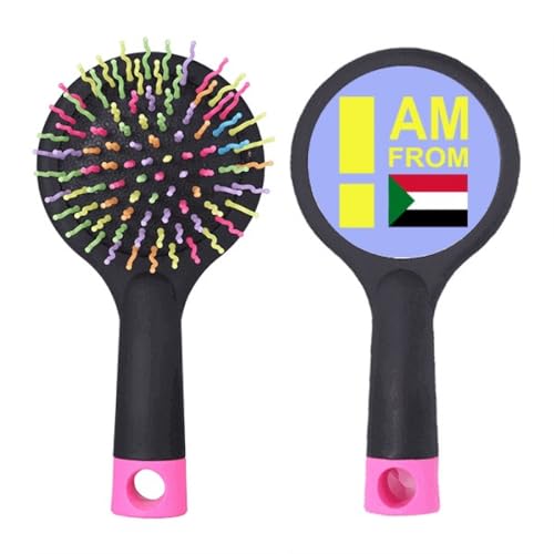 I Am From Sudan Art Deco Fashion Salon Entwirrende Haarbürste Kissen Basis von no/no