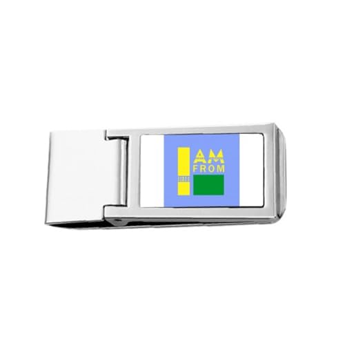 I Am from Libya Art Deco Fashion Slim Money Clip Stainless Holder Pocket Wallet von no/no