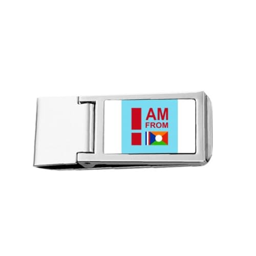 I Am from Reunion Art Deco Fashion Slim Money Clip Stainless Holder Pocket Wallet I Am from Reunion Art Deco Fashion Slim Money Clip Stainless Holder Pocket Wallet von no/no