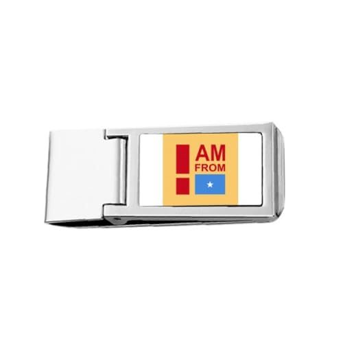 I Am from Somalia Art Deco Fashion Slim Money Clip Stainless Holder Pocket Wallet von no/no