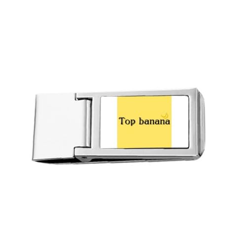 Interessante Catchword Banana Slim Geldklammer Edelstahl Halter Pocket Wallet von no/no