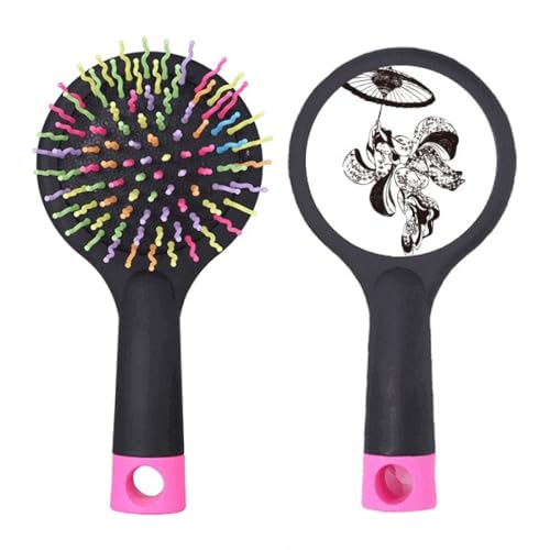 Japanische Frau Regenschirm Illustration Salon Entwirrung Haarbürste Kissen Basis Japanische Frau Regenschirm Illustration Salon Entwirrung Haarbürste Kissen Basis von no/no