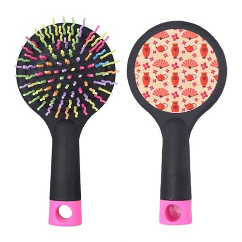 Japanische Vase Teekanne Fan Salon Entwirrung Haarbürste Kissen Basis von no/no