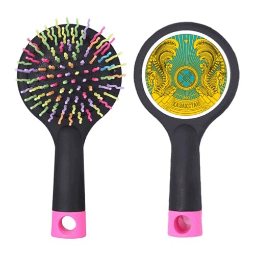 Kasachstan Asien National Emblem Salon Entwirrung Haarbürste Kissen Basis von no/no