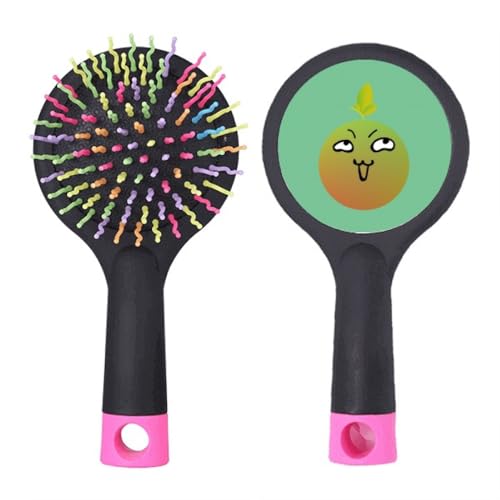 Lovely Cartoon Insidious Orange Face Salon Entwirrende Haarbürste Kissen Basis von no/no