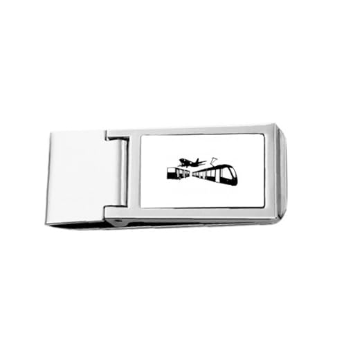 Metro Bus Flugzeug Navigation Slim Geldklammer Edelstahl Halter Pocket Wallet von no/no