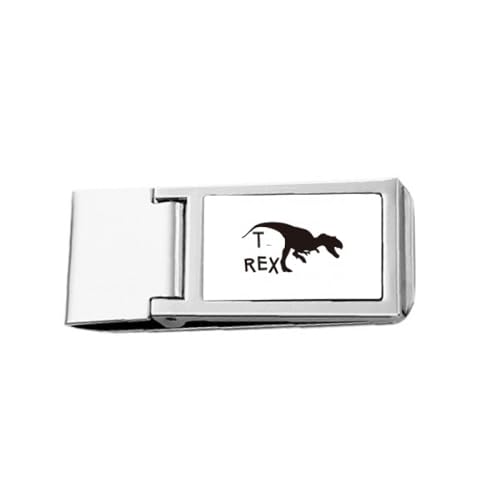 Namens-Dinosaurier-Geldscheinklammer, schmal, Edelstahl, für fleischfressende Jagd von no/no