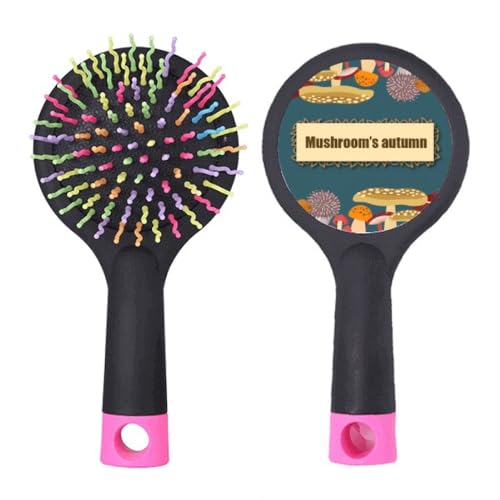 Niedliche blaue Pilz-Illustration Salon Entwirrung Haarbürste Kissen Basis von no/no