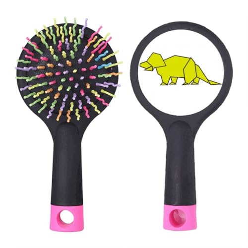 Origa Dinosaurier-Rüstung Salon Entwirrende Haarbürste Kissen Basis von no/no