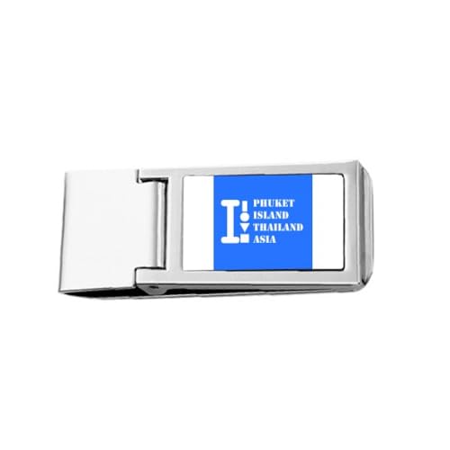 Phuket Island Thailand Asien Slim Money Clip Stainless Holder Pocket Wallet von no/no