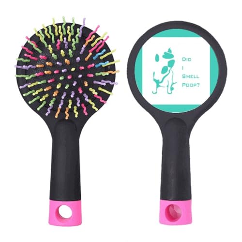 Playful Bull Terrier riecht Kot Salon Entwirrende Haarbürste Kissen Basis von no/no