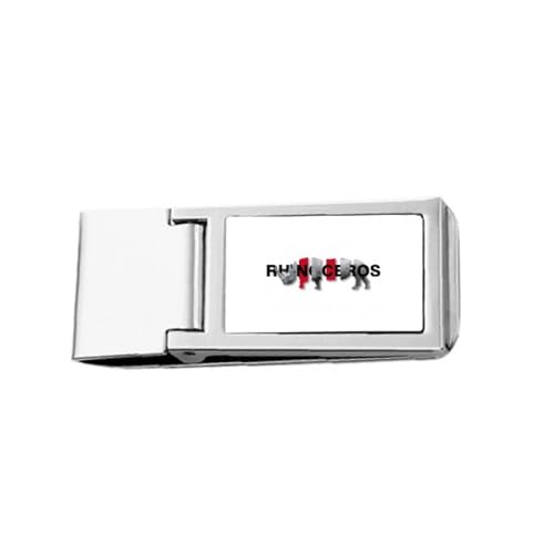 Rhino Body Separation Art Deco Fashion Slim Money Clip Stainless Holder Pocket Wallet von no/no