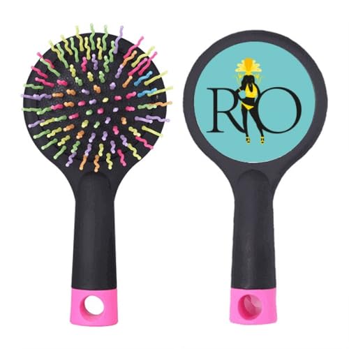 Rio Brasilien Karneval Gelb Mädchen Salon Entwirrende Haarbürste Kissen Basis von no/no