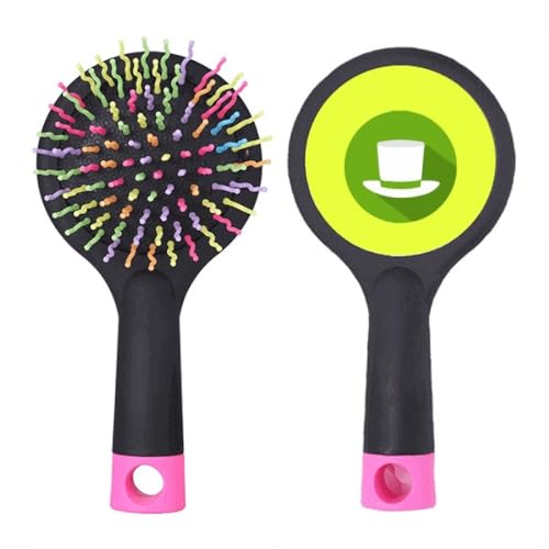 Runde Umrisse Green Hat Icon Salon Entwirrung Haarbürste Kissen Basis von no/no