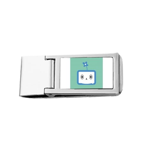 Schöne kleine TV-Geldbörse mit Geldklammer aus Edelstahl von no/no