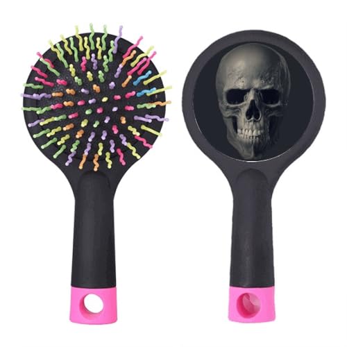 Skeletthintergrund dunkel Art Deco Fashion Salon Entwirrung Haarbürste Kissen Basis von no/no