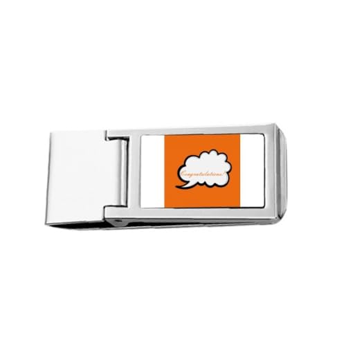 Täglicher Sprachchat Congratulations Hope Slim Money Clip Stainless Holder Pocket Wallet von no/no