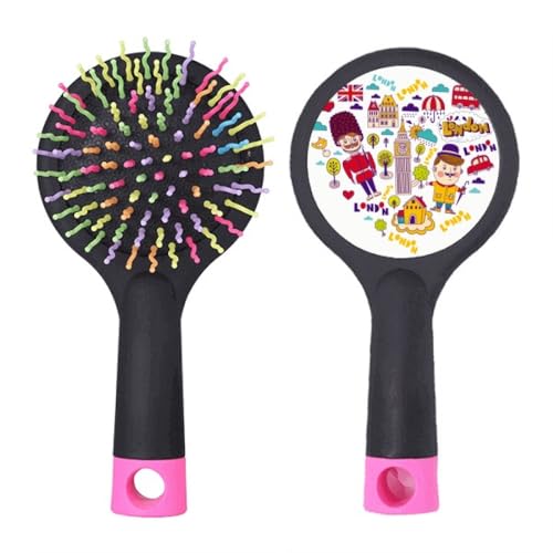 Teleph Booth Britain UK Salon Entwirrung Haarbürste Kissen Basis in Herzform Rot von no/no