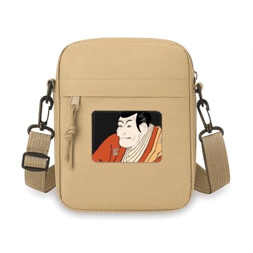 Ukiyoe Kimono-Umhängetasche im japanischen Stil für Herren, Handy, Geldbörse, Handtasche, Schultertasche, Mini-Tasche Ukiyoe Kimono-Umhängetasche im japanischen Stil für Herren, Handy, Geldbörse, Handtasche, Schultertasche, Mini-Tasche von no/no