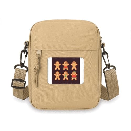 Umhängetasche für Herren, Lebkuchenkekse, Handtasche, Mini-Umhängetasche Umhängetasche für Herren, Lebkuchenkekse, Handtasche, Mini-Umhängetasche von no/no