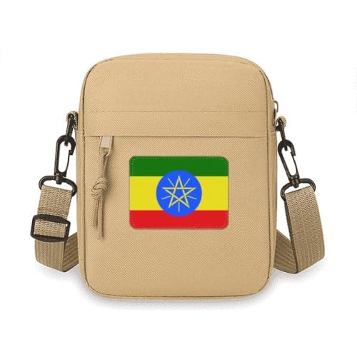Umhängetasche mit Äthiopien-Nationalflagge Afrika, Umhängetasche, Handytasche, Handtasche, Mini-Umhängetasche von no/no
