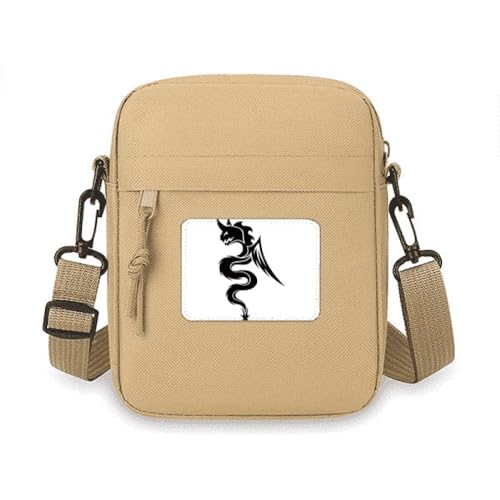 Umhängetasche mit Drachen-Motiv, Motiv: Kornmuster, Umhängetasche, Handytasche, Handtasche, Mini-Umhängetasche Umhängetasche mit Drachen-Motiv, Motiv: Kornmuster, Umhängetasche, Handytasche, Handtasche, Mini-Umhängetasche von no/no