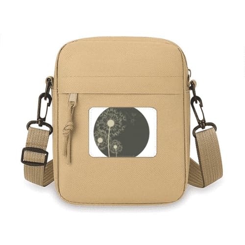 Umhängetasche mit Pusteblumen-Illustration, Umhängetasche, Handytasche, Handtasche, Mini-Umhängetasche von no/no