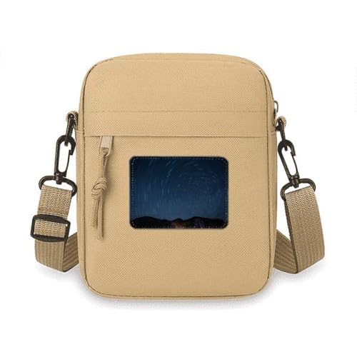 Umhängetasche mit Sternenlichtern, Nachthimmel, Umhängetasche, Handytasche, Handtasche, Mini-Umhängetasche Umhängetasche mit Sternenlichtern, Nachthimmel, Umhängetasche, Handytasche, Handtasche, Mini-Umhängetasche von no/no