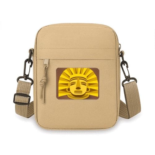 Umhängetasche mit ägyptischem Pharao-en-Motiv, Umhängetasche, Handytasche, Handtasche, Mini-Umhängetasche von no/no