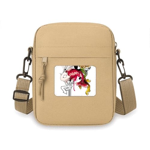 Umhängetasche mit japanischem Karpfenwellenmuster, Umhängetasche, Handytasche, Handtasche, Mini-Umhängetasche von no/no