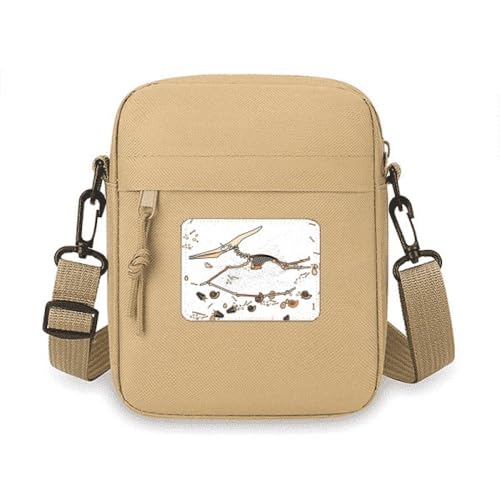 b Miniatur Dinosaurier BS Crossbody Tasche Handy Geldbörsen Handtasche Schulter Mini Tasche von no/no