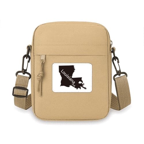 louisiana ameusa Umhängetasche mit Kartenumriss, Handytasche, Handtasche, Mini-Umhängetasche von no/no