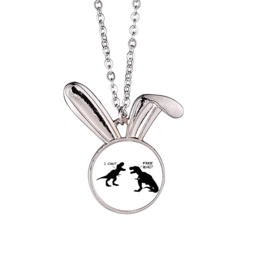 no/no Art-Deco-Halskette mit Dinosaurier-Art-Deco, modisch, Hase, Tierschmuck, Geschenk von no/no