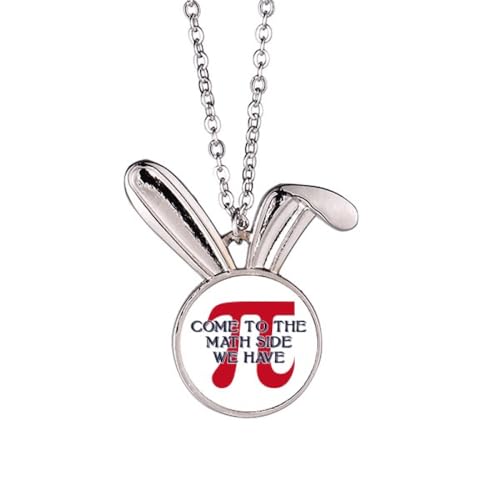 no/no Berechnungsumfang, mathematischer Pi-Kaninchen-Halskette, Anhänger, Hase, Tierschmuck, Geschenk von no/no