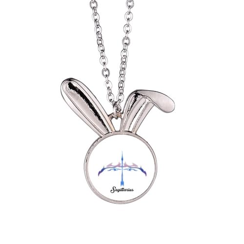 no/no Frank Intuition Halskette mit Anhänger, Motiv: Schütze, Kaninchen, Tier, Schmuck, Geschenk von no/no