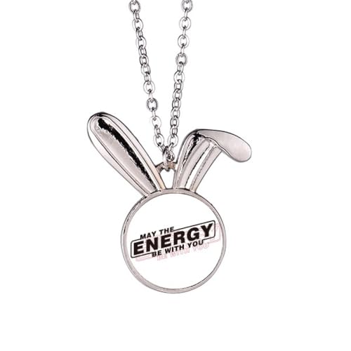 no/no Full Energy Bless Art-Deco-Halskette mit Hasen-Anhänger, Hase, Tierschmuck, Geschenk von no/no