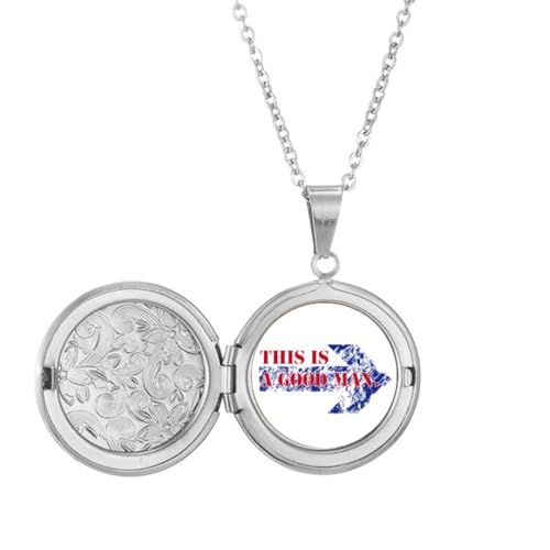 no/no "Good Man Indicates Symbolic Direction" Medaillon Halskette halten Bild Schmuck Geburtstagsgeschenk no/no "Good Man Indicates Symbolic Direction" Medaillon Halskette halten Bild Schmuck Geburtstagsgeschenk von no/no