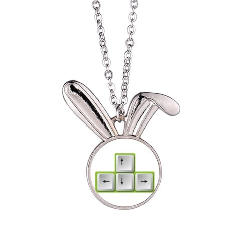 no/no Halskette mit Anhänger, Motiv: Cap, Richtungsführung, Tastatur, Kaninchen, Tier, Schmuck, Geschenk no/no Halskette mit Anhänger, Motiv: Cap, Richtungsführung, Tastatur, Kaninchen, Tier, Schmuck, Geschenk von no/no