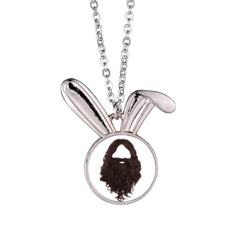 no/no Halskette mit Anhänger für Frisur, Bart für Männer und Frauen, Kaninchen, Tierschmuck, Geschenk von no/no