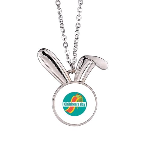 no/no Halskette mit Hasen-Anhänger für Kinder von no/no