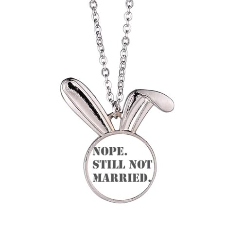 no/no Halskette mit Hasen-Anhänger für Männer und Frauen, Ehe Denial, Kaninchen, Tierschmuck, Geschenk von no/no