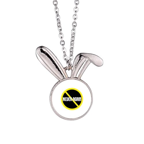 no/no Halskette mit Hasen-Anhänger gegen Verletzungen, Tierschmuck, Geschenk von no/no