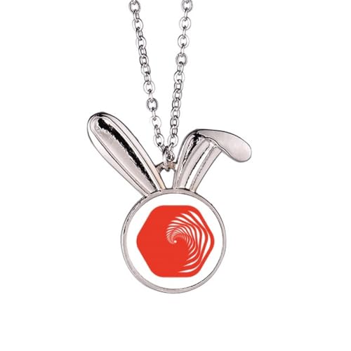 no/no Hexagon Infinite Circular Line Rabbit Necklace Pendant Bunny Animal Jewelry Gift no/no Hexagon Infinite Circular Line Rabbit Necklace Pendant Bunny Animal Jewelry Gift von no/no