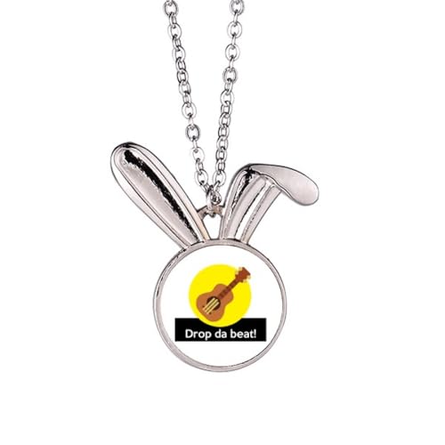 no/no Hip-Hop-Musik-Öffnungsrhythmus-Hasen-Halskette, Anhänger, Hase, Tierschmuck, Geschenk von no/no