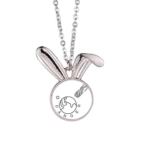 no/no Impact Danger Earth Meteoriten Kaninchen Halskette Anhänger Häschen Tier Schmuck Geschenk no/no Impact Danger Earth Meteoriten Kaninchen Halskette Anhänger Häschen Tier Schmuck Geschenk von no/no