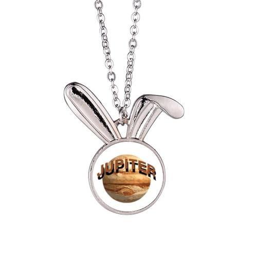 no/no Jovian Halskette mit Hasen-Anhänger, Motiv: Lidschatten, Art-Deco, modischer Hasen-Anhänger, Tierschmuck, Geschenk von no/no